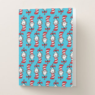 Cat In The Hat Pattern Pocket Folder