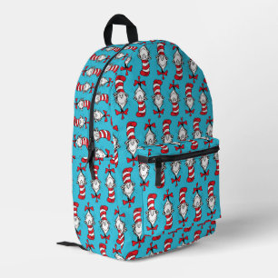 Cat In The Hat Pattern Printed Backpack