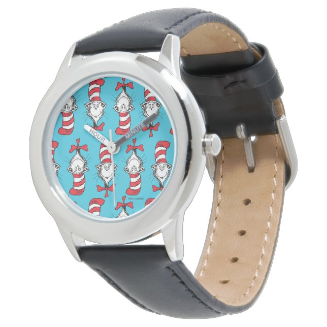 Cat In The Hat Pattern Watch (Angled)