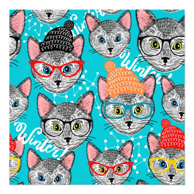 Cat in the hat photo print (Front)