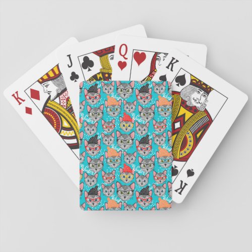 Cat in the hat poker cards