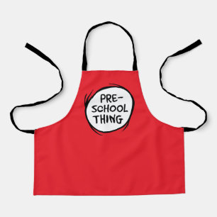 Cat in the Hat Preschool Thing Apron