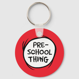 Cat in the Hat   Preschool Thing Keychain