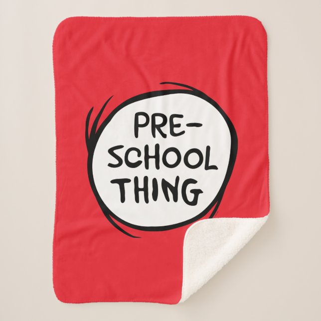 Cat in the Hat | Preschool Thing Sherpa Blanket (Front)