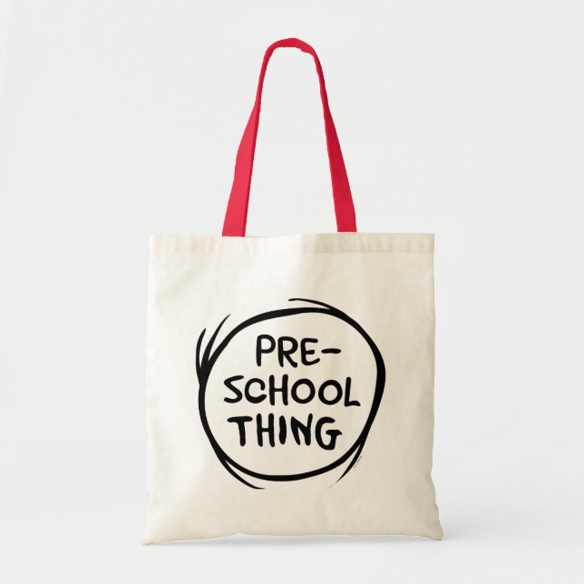 Cat in the Hat | Preschool Thing Tote Bag (Front)
