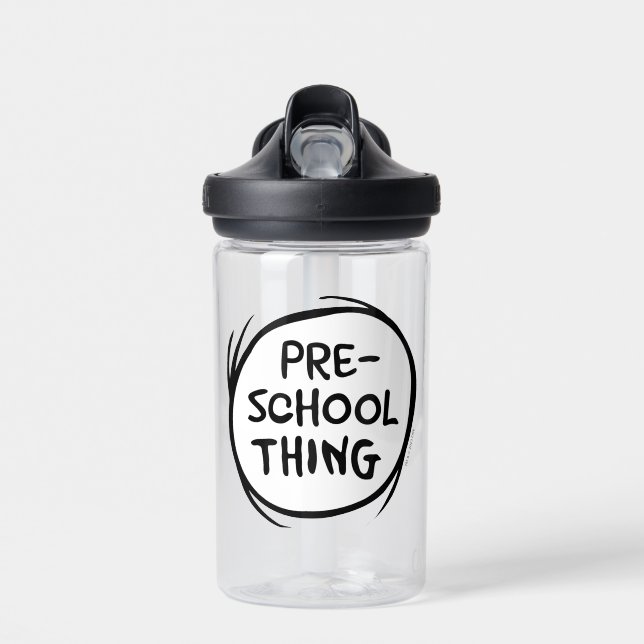 Cat in the Hat | Preschool Thing Water Bottle (Front)
