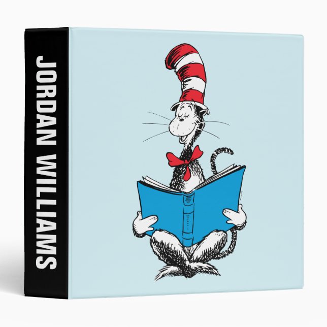 Cat in the Hat Reading 3 Ring Binder (Front/Spine)