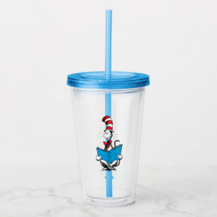 Cat in the Hat Reading Acrylic Tumbler