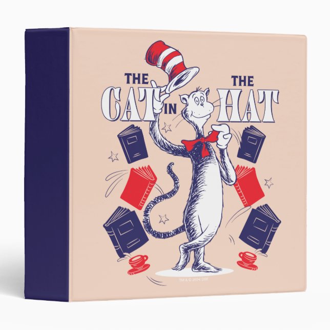 Cat In the Hat | Reading Books 3 Ring Binder (Front/Spine)