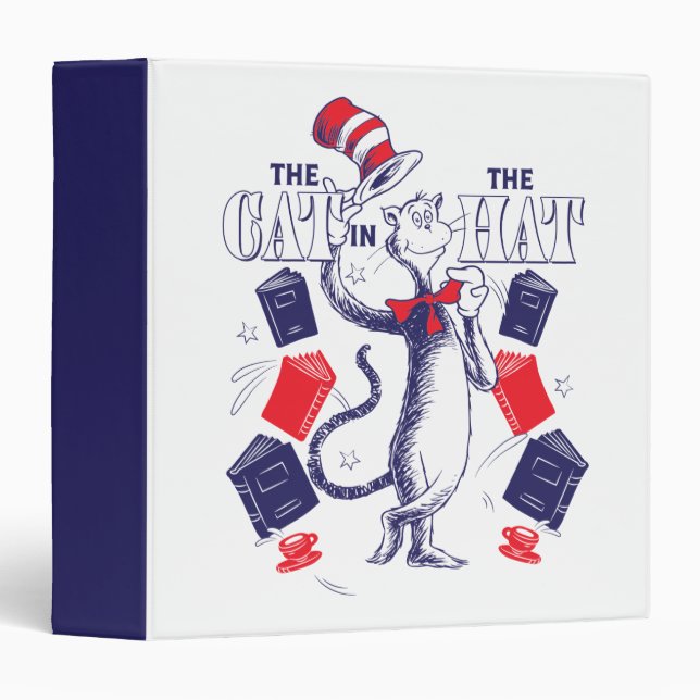 Cat In the Hat | Reading Books 3 Ring Binder (Front/Spine)