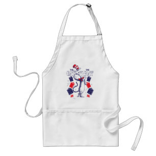 Cat In the Hat   Reading Books Adult Apron