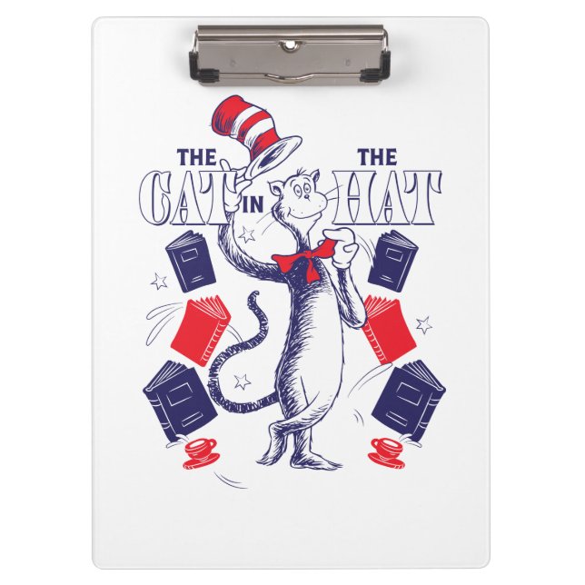 Cat In the Hat | Reading Books Clipboard (Front)