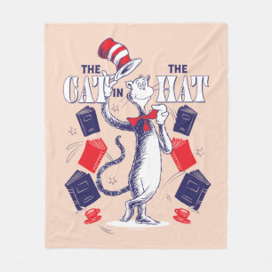 Cat In the Hat Reading Books Fleece Blanket