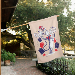 Cat In the Hat Reading Books House Flag