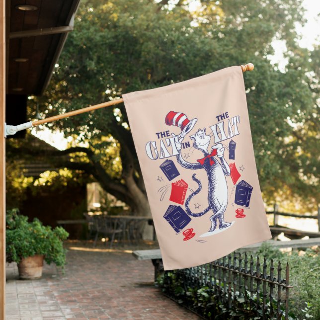 Cat In the Hat | Reading Books House Flag (In SItu)