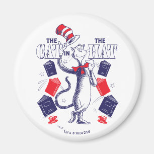 Cat In the Hat Reading Books Magnet