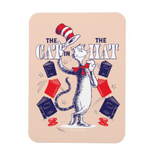 Cat In the Hat Reading Books Magnet