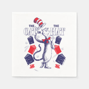 Cat In the Hat Reading Books Napkins