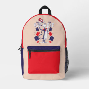 Cat In the Hat Reading Books Printed Backpack