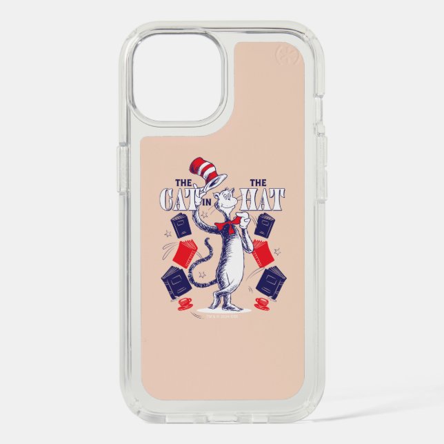 Cat In the Hat | Reading Books Speck iPhone Case (Front)