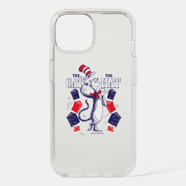 Cat In the Hat | Reading Books Speck iPhone Case (Front)