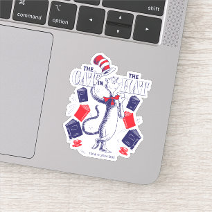 Cat In the Hat   Reading Books Sticker
