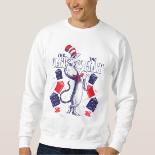 Cat In the Hat   Reading Books Sweatshirt