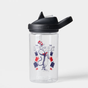 Cat In the Hat Reading Books Water Bottle