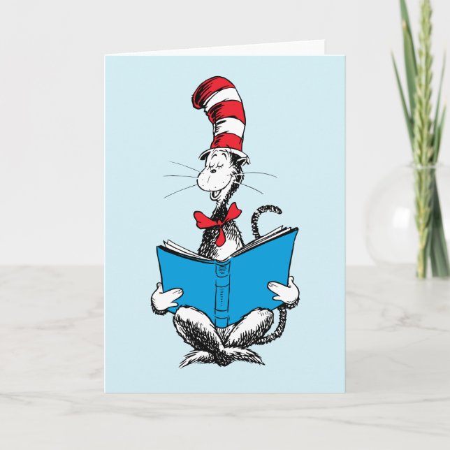 Cat in the Hat Reading Card (Front)