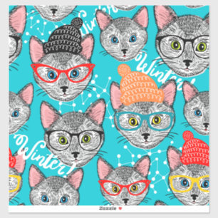 Cat in the hat sticker