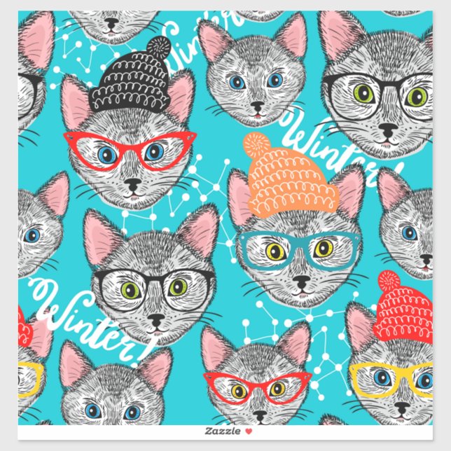 Cat in the hat sticker (Sheet)