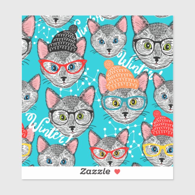 Cat in the hat sticker (Sheet)