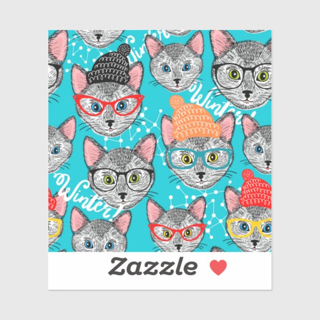 Cat in the hat sticker (Sheet)