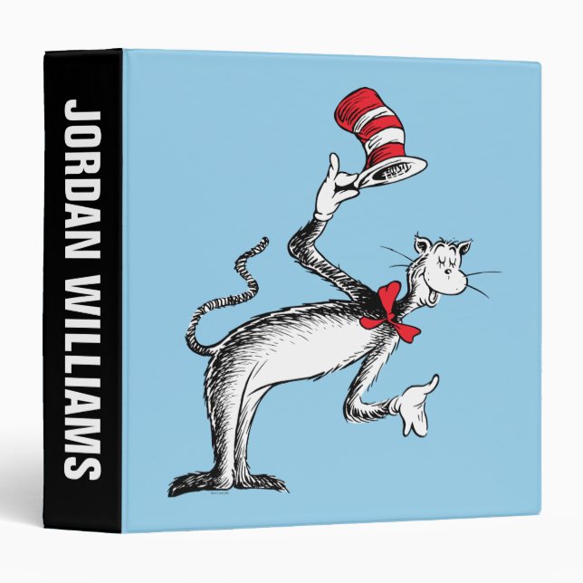 Cat in the Hat Takes A Bow 3 Ring Binder (Front/Spine)