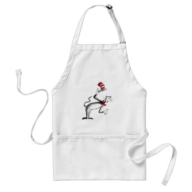 Cat in the Hat Takes A Bow Adult Apron (Front)