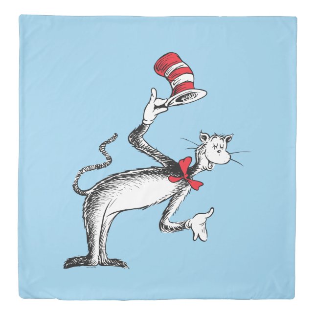 Cat in the Hat Takes A Bow Duvet Cover (Front)