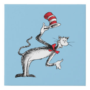 Cat in the Hat Takes A Bow Faux Canvas Print