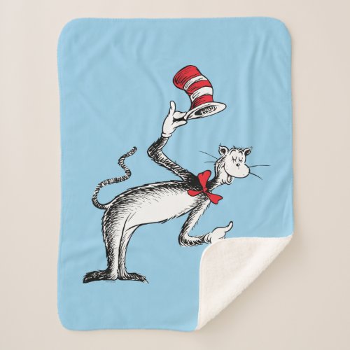 Cat in the Hat Takes A Bow Sherpa Blanket