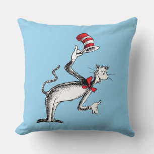 Cat in the Hat Takes A Bow Throw Pillow