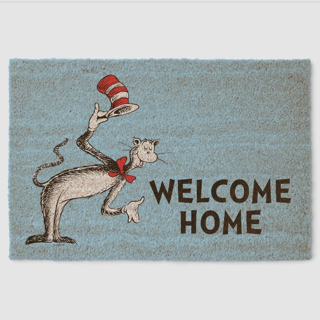 Cat in the Hat Takes A Bow | Welcome Home Fiber Doormat (Front)