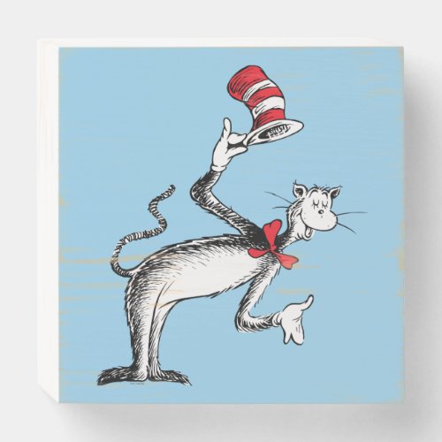 Cat in the Hat Takes A Bow Wooden Box Sign