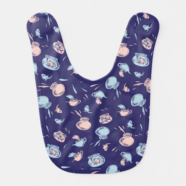 Cat In The Hat | The Fish Pattern Baby Bib (Front)