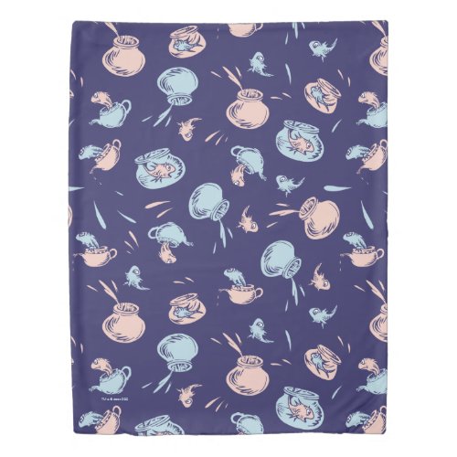 Cat In The Hat  The Fish Pattern Duvet Cover