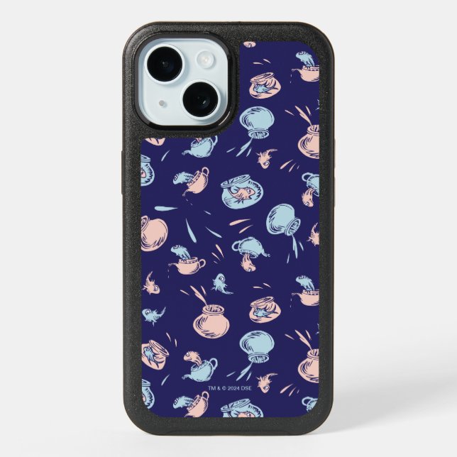 Cat In The Hat | The Fish Pattern iPhone 15 Case (Back)