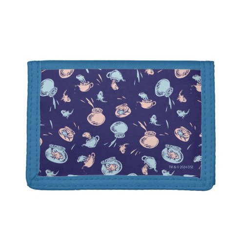 Cat In The Hat  The Fish Pattern Trifold Wallet