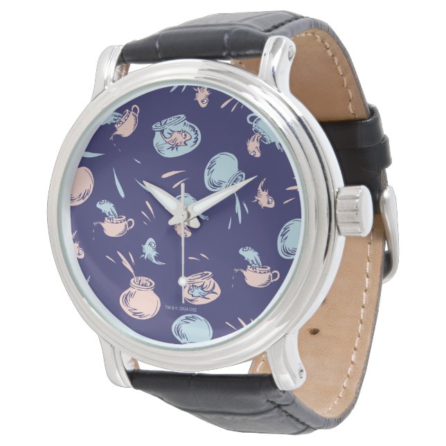 Cat In The Hat | The Fish Pattern Watch (Angled)