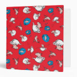 Cat In The Hat | The Fish Red Pattern 3 Ring Binder