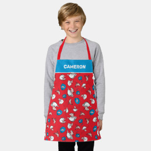 Cat In The Hat The Fish Red Pattern Apron