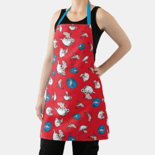 Cat In The Hat The Fish Red Pattern Apron