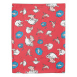 Cat In The Hat | The Fish Red Pattern Duvet Cover